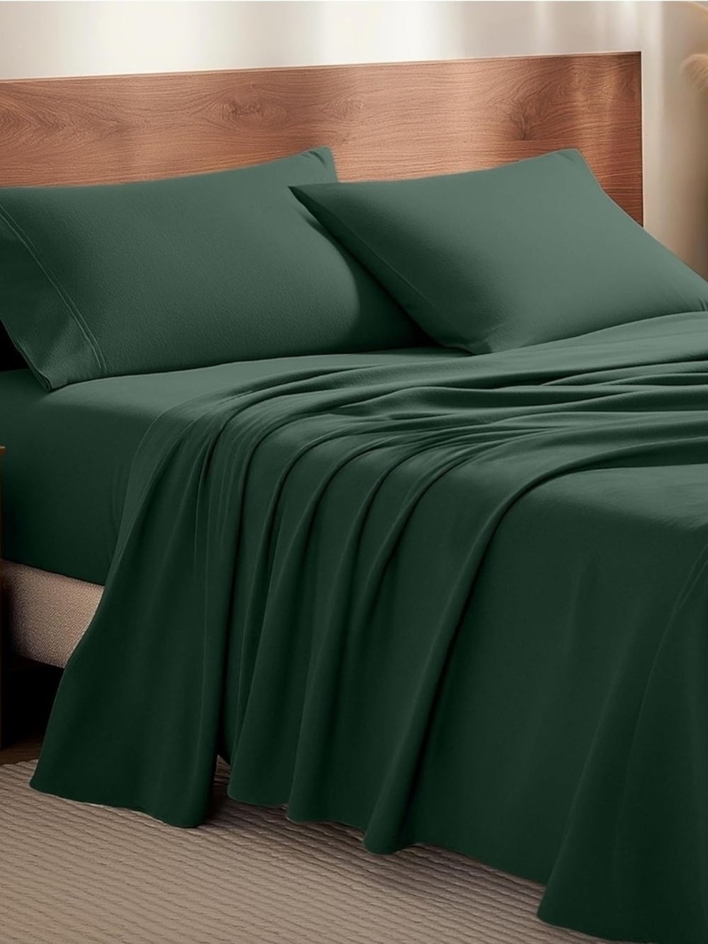 Bare 100% Cotton  Flannel Twin Sheet Set